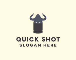 Shot - Viking Metal Bullet logo design