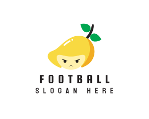 Farmer - Angry Mango Face logo design