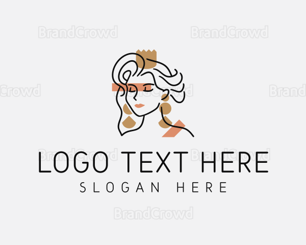 Stylish Fashion Earring Logo
