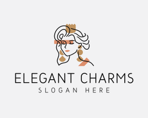 Stylish Fashion Earring logo design