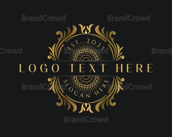 Luxury Deluxe Royalty Ornament Logo