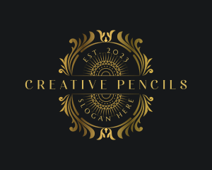 Luxury Deluxe Royalty Ornament logo design