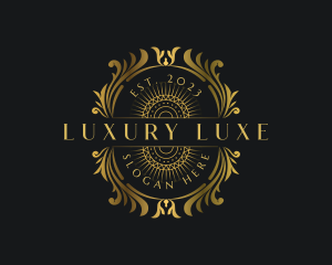 Luxury Deluxe Royalty Ornament logo design