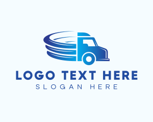 Delivery Truck - Automotive Truck Shipping logo design