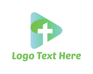 Jesus - Cross Religion Media logo design