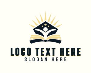 Scholarship - Learning Book Academia logo design
