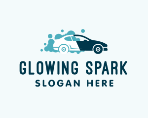 Automotive Cleaning Car Wash logo design