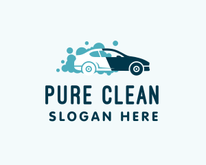 Automotive Cleaning Car Wash logo design