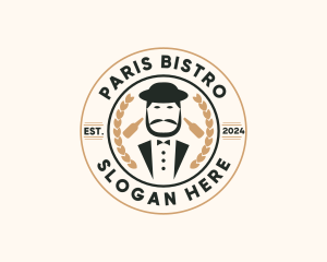 Bistro Bartender Waiter logo design