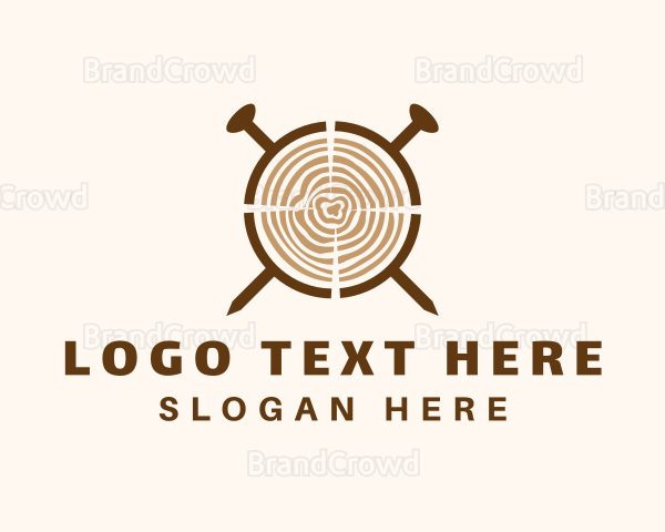 Carpentry Wood Woodworking Logo
