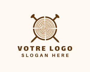 Woodworking - Carpentry Wood Woodworking logo design