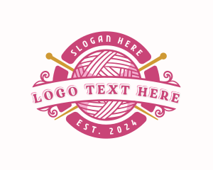 Yarn Knitting Needle Logo