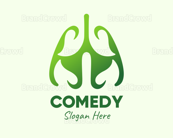 Green Natural Lungs Logo