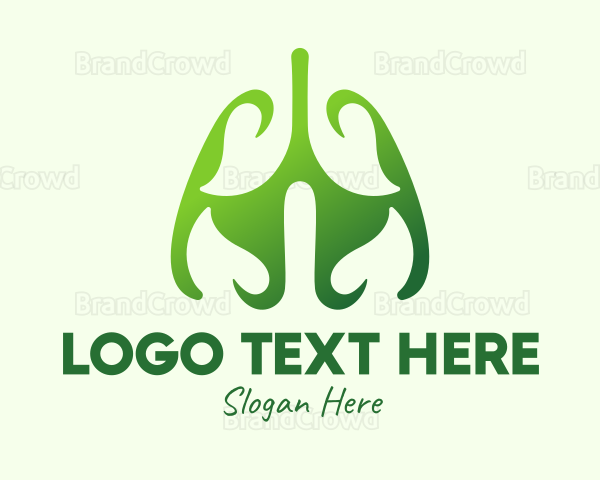 Green Natural Lungs Logo