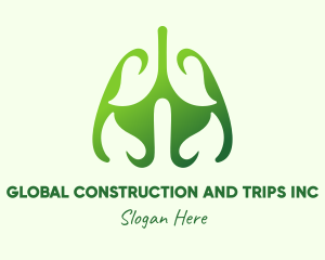 Tea - Green Natural Lungs logo design