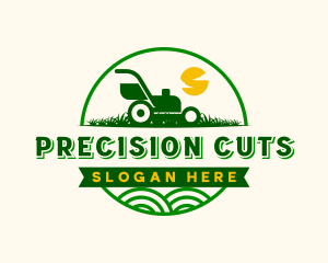 Lawn Mower Gardening logo design