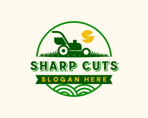 Cut - Lawn Mower Maintenance logo design