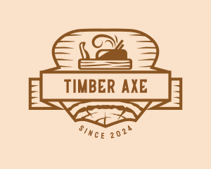 Lumber Woodwork Planer logo design