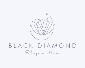 Gemstone Moon Jewelry logo design