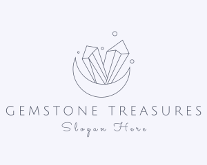 Gemstone Moon Jewelry logo design