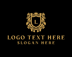 High End - Shield Crown Hotel logo design