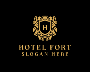 Shield Crown Hotel logo design