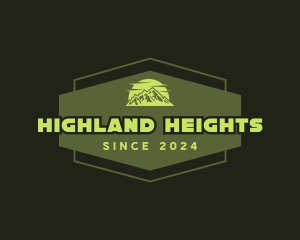 Highland - Mountain Peak Nature logo design