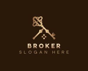 Key Real Estate Broker logo design