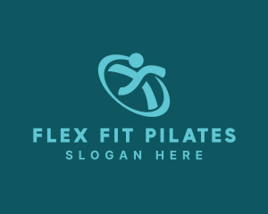 Pilates - Human Movement Fitness logo design