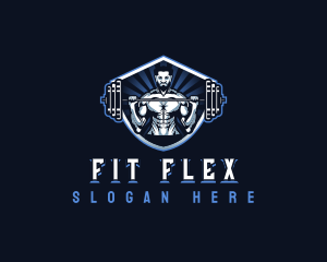 Workout - Gym Workout Powerlifting logo design