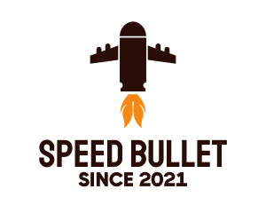 Bullet - Bullet Plane Missile logo design