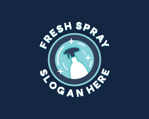 Cleaner Spray Housekeeper logo design