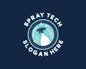 Cleaner Spray Housekeeper logo design