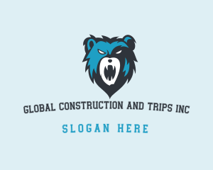 Bear - Grizzly Bear Beast logo design