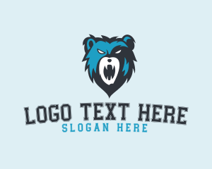 Modern - Grizzly Bear Beast logo design