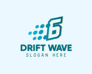 Drift - Modern Tech Number 6 logo design