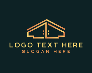 Real Estate - Residential Roof Contractor logo design