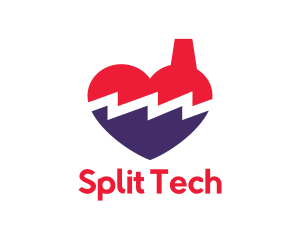 Split - Broken Heart Factory logo design