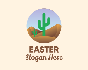 Horizon - Cactus Desert Sand Dunes logo design