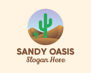 Dune - Cactus Desert Sand Dunes logo design