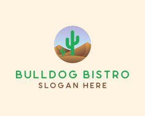 Cactus Desert Sand Dunes logo design