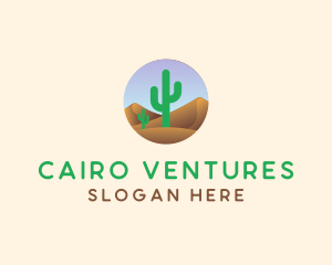 Cairo - Cactus Desert Sand Dunes logo design