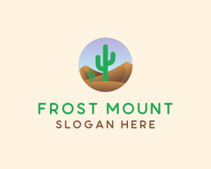 Cactus Desert Sand Dunes logo design