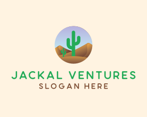 Cactus Desert Sand Dunes logo design