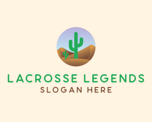 Cactus Desert Sand Dunes logo design