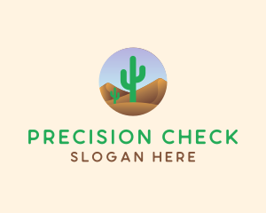 Cactus Desert Sand Dunes logo design