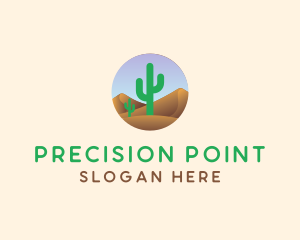 Cactus Desert Sand Dunes logo design