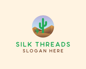 Cactus Desert Sand Dunes logo design