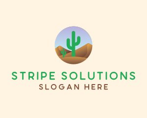 Cactus Desert Sand Dunes logo design