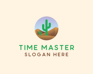 Cactus Desert Sand Dunes logo design